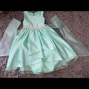 Toddler formal (teal/sea green) gown